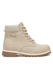 Fila Trapery FFW0219 73111 Szary. Szare trapery damskie Fila, ze skóry, bez zapięcia. Za 239.99 zł.