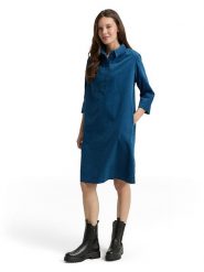 Tom Tailor Sukienka w kolorze niebieskim rozmiar: 34. Niebieskie sukienki damskie Tom Tailor, bez wzorów, z bawełny, bez ramiączek. Za 118.28 zł.