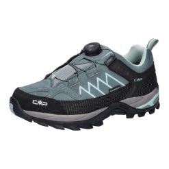 Damskie buty trekkingowe CMP Rigel Fitgo WP Low. Niebieskie obuwie trekkingowe damskie CMP, z gumy, bez zapięcia. Za 381.00 zł.