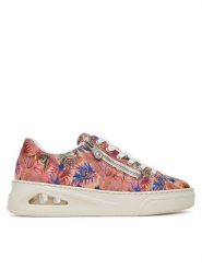 Rieker Sneakersy N6401-90 Różowy. Czerwone obuwie sportowe damskie Rieker, z materiału, bez zapięcia. Za 244.99 zł.