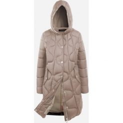 Beżowa Kurtka Pikowana Eedit. Brązowe kurtki damskie Born2be, na zimę, l, z aplikacjami, bez kaptura. Za 229.99 zł.