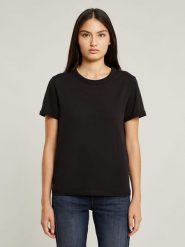 G-Star Koszulka w kolorze czarnym rozmiar: S. Czarne koszulki damskie G-Star, s, bez wzorów, z bawełny, bez kołnierzyka, bez ramiączek. Za 61.31 zł.