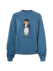 Polo Ralph Lauren Bluza Kobiety Bawełna niebieski, L. Niebieskie bluzy damskie Polo Ralph Lauren, l, z aplikacjami, z bawełny, bez kaptura. Za 1,299.95 zł.