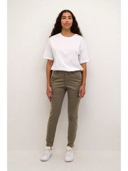 Kaffe Spodnie chino w kolorze khaki rozmiar: 38. Brązowe spodnie materiałowe damskie Kaffe, bez wzorów. Za 127.65 zł.