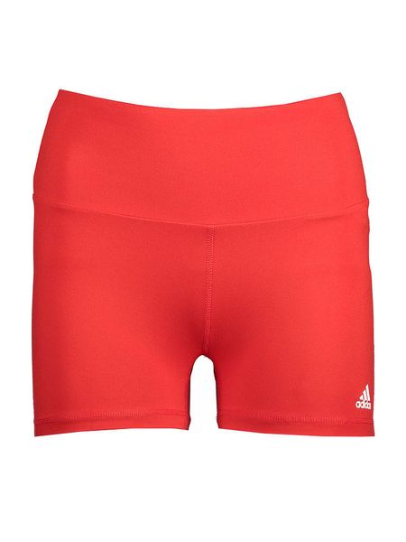 Adidas Szorty sportowe "Yoga Essential" w kolorze czerwonym rozmiar: S. Czerwone spodenki sportowe damskie Adidas, s, bez wzorów, z materiału, outdoorowe. Za 57.06 zł.