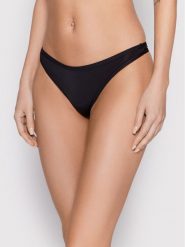 Selmark Stringi Basicos 00201 Czarny. Czarne stringi Selmark, bez wzorów, z syntetyku. Za 39.99 zł.