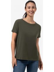 Super.natural Koszulka "Cosy" w kolorze khaki rozmiar: XS. Brązowe koszulki damskie super.natural, xs, bez wzorów, z wełny, bez kołnierzyka, bez ramiączek. Za 130.99 zł.