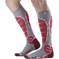 Skarpetki Monnet X-Light. Czerwone skarpetki damskie MONNET, bez wzorów, ze skóry. Za 180.50 zł.