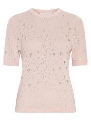 MOSS COPENHAGEN Sweter w kolorze jasnoróżowym rozmiar: S/M. Różowe swetry klasyczne damskie Moss Copenhagen, m, bez kołnierzyka. Za 174.95 zł.