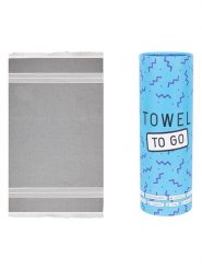 Samimi Chusta hammam "Oasis" w kolorze szarym - 180 x 100 cm rozmiar: onesize. Szare chusty damskie Samimi, bez wzorów, z bawełny. Za 52.99 zł.