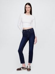 GAP Dżinsy - Slim fit - w kolorze granatowym rozmiar: W29. Niebieskie jeansy damskie GAP, z podwyższonym stanem. Za 174.95 zł.