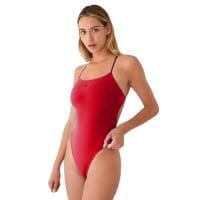 Turbo Sirene Comfort Swimsuit – Czerwony – Rozmiar 40. Czerwone kombinezony damskie TURBO, l, bez wzorów, z materiału, klasyczne, bez kołnierzyka, bez ramiączek. Za 196.66 zł.