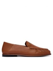 Tommy Hilfiger Lordsy Leather Ruched Toe Loafers FW0FW09250 Brązowy. Brązowe półbuty damskie Tommy Hilfiger, bez wzorów, ze skóry, bez obcasa, bez zapięcia. Za 649.99 zł.