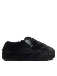 Calvin Klein Jeans Kapcie Home Anke Slipper Wn Fur YW0YW01596 Czarny. Czarne kapcie damskie Calvin Klein Jeans, z jeansu. Za 289.99 zł.