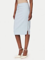 Rinascimento Spódnica ołówkowa CFC0127985003 Błękitny Slim Fit. Niebieskie spódnice damskie Rinascimento, xs, bez wzorów, z syntetyku. Za 379.99 zł.