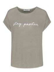 Sublevel Koszulka w kolorze oliwkowym rozmiar: M. Brązowe bluzki damskie Sublevel, m, bez wzorów, bez kołnierzyka, bez ramiączek. Za 57.06 zł.