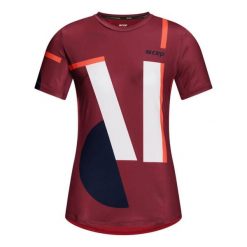 Koszulka sportowa z krótkim rękawem geometryczny wzór CEP damska. Białe koszulki sportowe damskie CEP, m, bez wzorów, bez ramiączek. Za 249.00 zł.
