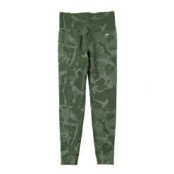 Second life - Legginsy damskie Gymshark do jogi zielone - Jak nowy. Zielone legginsy damskie Gymshark, l, bez wzorów, z materiału. Za 106.46 zł.