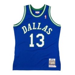Koszulka Dallas Mavericks Swingman Steve Nash 1998/99. Niebieskie koszulki damskie Mitchell & Ness, bez wzorów, bez kołnierzyka, bez ramiączek. Za 517.00 zł.