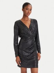 DKNY Sukienka koktajlowa DD5IZ632 Czarny Slim Fit. Czarne sukienki damskie DKNY, bez wzorów, z syntetyku, wizytowe, bez ramiączek. Za 749.99 zł.