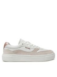 Calvin Klein Sneakersy Cupsole Lace Up W/Ml Mix M HW0HW02114 Biały. Białe obuwie sportowe damskie Calvin Klein, ze skóry, bez zapięcia. Za 309.99 zł.