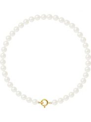 Pearline Bransoletka perłowa w kolorze białym rozmiar: onesize. Białe bransoletki damskie Pearline, złote. Za 173.99 zł.