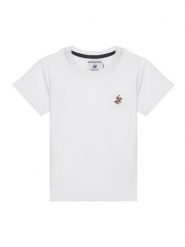 Beverly Hills Polo Club T-Shirt P-SS26B-TS0131 Biały Regular Fit. Białe t-shirty i koszulki chłopięce Beverly Hills Polo Club, bez wzorów, z bawełny, bez kołnierzyka, bez ramiączek. Za 119.99 zł.