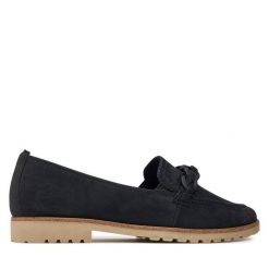Mokasyny Tamaris. Niebieskie mokasyny damskie Tamaris, bez obcasa. Za 279.99 zł.
