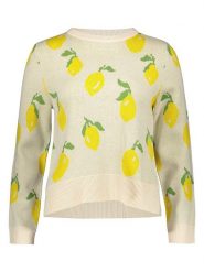 ONLY Sweter w kolorze beżowo-żółtym rozmiar: L. Brązowe swetry klasyczne damskie Only, l, bez kołnierzyka. Za 82.99 zł.