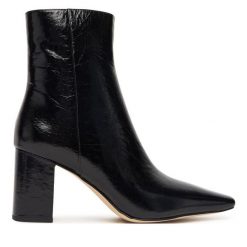 Botki MICHAEL Michael Kors. Czarne botki damskie MICHAEL Michael Kors, bez obcasa, na słupku, bez zapięcia. Za 659.99 zł.