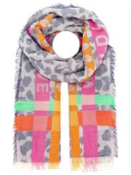 Zwillingsherz Szal ze wzorem - 180 x 60 cm rozmiar: onesize. Szaliki damskie Zwillingsherz, bez wzorów, ze splotem. Za 134.53 zł.