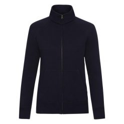 Kurtka Dresowa Premium Dla Pań I Panów. Niebieskie kurtki damskie Fruit of the Loom, m, bez wzorów, z dresówki, bez kaptura. Za 124.99 zł.