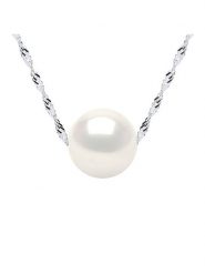 Mitzuko Srebrny naszyjnik z perłą - dł. 42 cm rozmiar: onesize. Szare naszyjniki damskie Mitzuko, z perłą, srebrne. Za 217.99 zł.