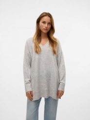 Vero Moda Sweter w kolorze jasnoszarym rozmiar: S. Szare swetry klasyczne damskie Vero Moda, s, bez kołnierzyka. Za 57.06 zł.