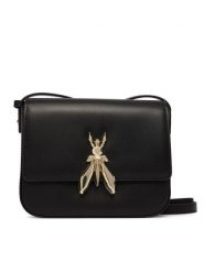 Patrizia Pepe Torebka 8B0303/L061 Czarny. Czarne listonoszki damskie Patrizia Pepe, bez wzorów, ze skóry, bez dodatków. Za 1,089.00 zł.