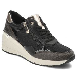 Czarne Sneakersy Marco Tozzi Eleganckie Obuwie Damskie Na Koturnie. Czarne obuwie sportowe casual damskie Marco Tozzi. Za 339.00 zł.