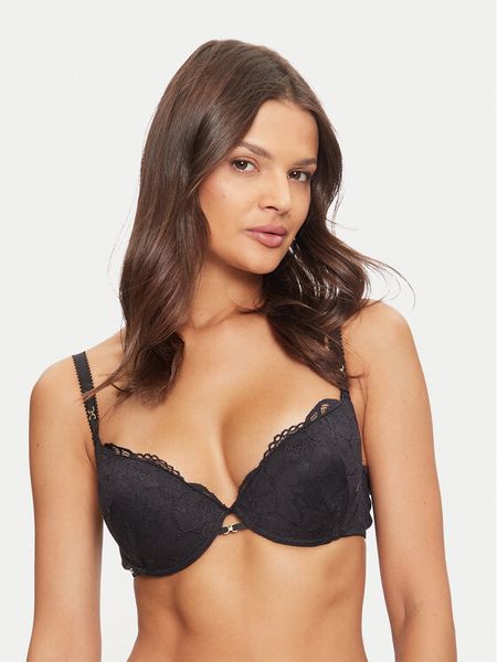 Selmark Biustonosz z fiszbiną Federica 61113 Czarny. Czarne biustonosze Selmark, bez wzorów, z syntetyku. Za 219.99 zł.