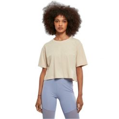 Koszulka damska Urban Classics Oversized GT. Brązowe bluzki damskie Urban Classics, bez wzorów, bez kołnierzyka, bez ramiączek. Za 90.00 zł.