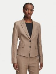 BOSS Marynarka 50564479 Brązowy Slim Fit. Brązowe marynarki i żakiety damskie Boss, bez wzorów, z wiskozy. Za 1,909.00 zł.