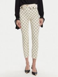 Elisabetta Franchi Spodnie materiałowe PA-S71-51E2 Écru Regular Fit. Spodnie materiałowe damskie Elisabetta Franchi, bez wzorów, z materiału. Za 899.99 zł.
