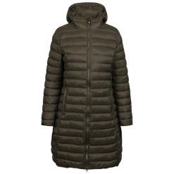 Kurtka Damska Dorothea Padded Jacket. Zielone kurtki damskie Trespass, bez wzorów, z puchu, bez kaptura. Za 329.99 zł.