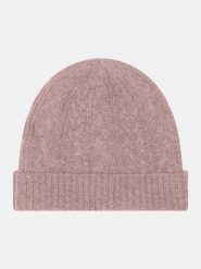 Just Cashmere Kaszmirowa czapka "Cleo" w kolorze beżowym rozmiar: onesize. Brązowe czapki damskie Just Cashmere, bez wzorów, z kaszmiru. Za 189.95 zł.