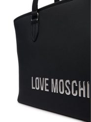 LOVE MOSCHINO Torebka JC4190PP1OKD000B Czarny. Czarne shopper bag Love Moschino, bez wzorów, ze skóry, bez dodatków. Za 1,049.00 zł.