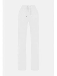 Juicy Couture Spodnie dresowe w kolorze białym rozmiar: L. Białe spodnie dresowe damskie Juicy Couture, l, bez wzorów, z dresówki. Za 149.31 zł.