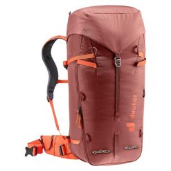 Plecak górski Deuter Guide 34+ - redwood/papaya. Czerwone plecaki Deuter, bez wzorów. Za 764.99 zł.