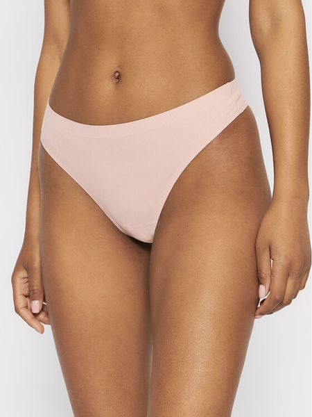 Selmark Stringi One 10601 Beżowy. Brązowe stringi Selmark, bez wzorów, z syntetyku. Za 49.99 zł.