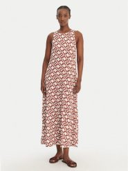 Max Mara Beachwear Sukienka letnia Paste 2616621069 Miedziany Regular Fit. Brązowe sukienki damskie Max Mara Beachwear, bez wzorów, z wiskozy, bez ramiączek. Za 1,279.00 zł.