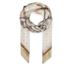 Chusta Guess. Brązowe chusty damskie Guess, z aplikacjami. Za 219.99 zł.