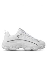 Fila Sneakersy Strada Lucid Wmn FFW0192.10004 Biały. Białe obuwie sportowe damskie Fila, ze skóry, bez zapięcia. Za 249.99 zł.