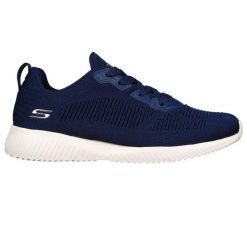 Buty damskie SKECHERS Bobs Sport Squad Tough Talk. Niebieskie obuwie sportowe casual damskie Skechers, bez zapięcia. Za 209.99 zł.